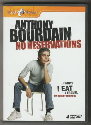 Anthony Bourdain: No Reservations Dvd 4 Discs Travel Channel Rare Oop Htf