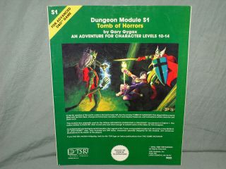 Ad&d 1st Ed Module - S1 Tomb Of Horrors (very Rare By Gary Gygax And)