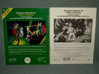 AD&D 1st Ed Module - S1 TOMB OF HORRORS (VERY RARE By GARY GYGAX and) 2