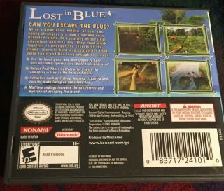 Lost in Blue (Nintendo DS,  2005) CIB Rare DS Title 3