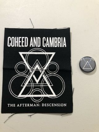 Coheed And Cambria The Afterman:descension Limited Edition Patch And Pin Rare