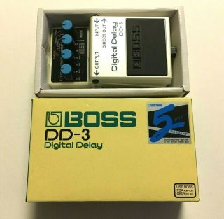Boss Dd - 3 Digital Delay Guitar Effect Pedal Mib & Rarely &