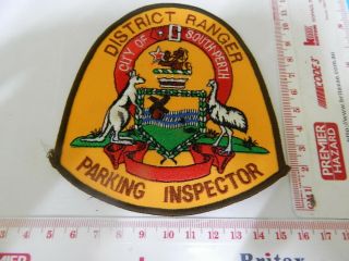 City Of South Perth District Ranger/parking Inspector Patch Oldv/rare