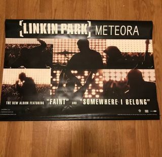 Linkin Park Meteora Vinyl Promo 2 - Sided Banner 36x25/ Rare Collector Item/ Lpu.