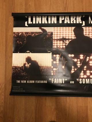 Linkin Park Meteora Vinyl Promo 2 - Sided Banner 36x25/ Rare Collector Item/ LPU. 6