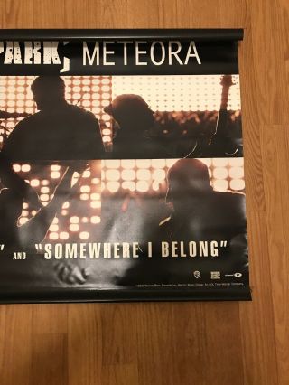 Linkin Park Meteora Vinyl Promo 2 - Sided Banner 36x25/ Rare Collector Item/ LPU. 7
