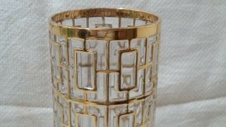 Rare Imperial Glass GOLD Shoji Trellis 9 