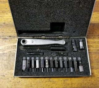 Rare Vintage Chapman Kit • Mini Ratchet Tool Kit • Gun Repair Tool Set ☆usa