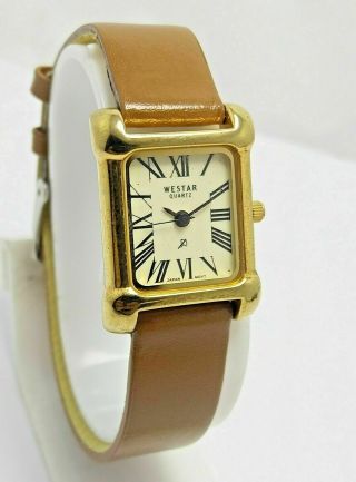 Rare Vintage Westar Quartz White Dial Wrist Watch For Women 