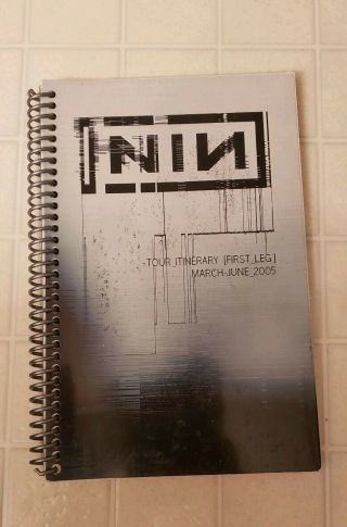 Nine Inch Nails World Tour Crew Itinerary (ultra Rare)