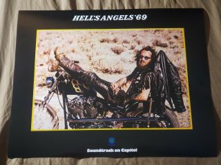 Sonny Barger Hells Angels 69 Movie Soundtrack Poster Very Rare Oakland Ca