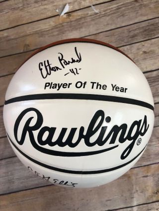 Elton Brand Cliff Ellis Player Coach Autographed NCAA Final Four Basketball Rare 2
