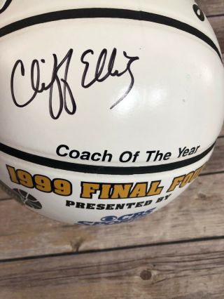 Elton Brand Cliff Ellis Player Coach Autographed NCAA Final Four Basketball Rare 4