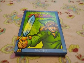 The Legend Of Zelda - Complete Animated Series Rare Oop (dvd,  2005,  3 - Disc Set)