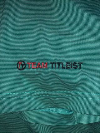 Team Titleist Footjoy Golf Polo Shirt With Tt Logo On Collar & Sleeve Rare