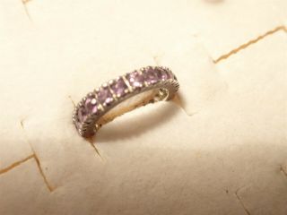 Grandmas Rare Han Cluster Amethyst 925 Sterling Silver Ring