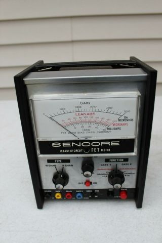 Sencore Ft155 Portable Transistor & Fet Tester Rare
