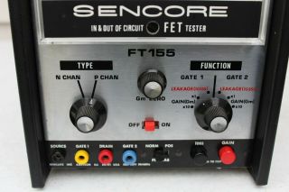 Sencore FT155 Portable Transistor & FET Tester RARE 2