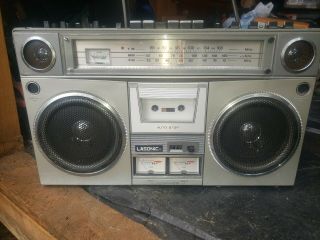 Very Rare Lasonic Trc - 915 Radio/headphone Jack/ Cassette Boombox