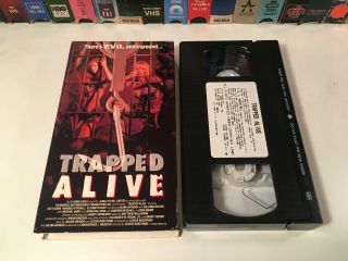 Trapped Alive Rare 80s Horror Vhs 1988 Aip Studios Cameron Mitchell Paul Dean