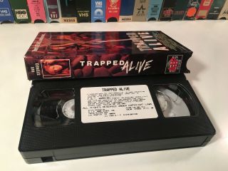 Trapped Alive Rare 80s Horror VHS 1988 AIP Studios Cameron Mitchell Paul Dean 4