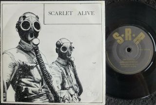 Rare Indie / Goth Scarlet Alive On Earth & In Heaven 1983 S.  R.  R Private Uk 45 Ex