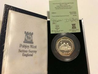 Rare 1984 Isle Of Man Tt Proof 50p Coin In Pobjoy Box