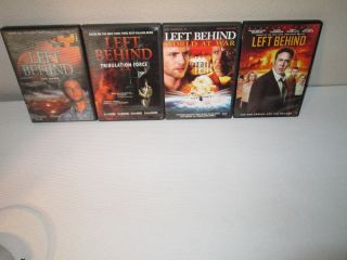Left Behind 1,  2,  3 & 4 Rare Christian Quadrilogy Dvd Kirk Cameron Nic Cage