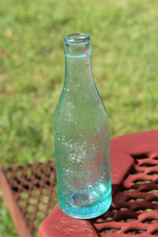 K&K Bottling Co.  Chattanooga Tennessee Embossed Bottle Tenn TN Circle Slug Rare 2