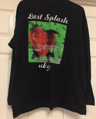 The Breeders - Rare Vintage Long Sleeve Tour T Shirt Last Splash 1993 Kim Deal