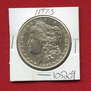 1897 S Morgan Silver Dollar 105209 Coin Us Rare Date $1