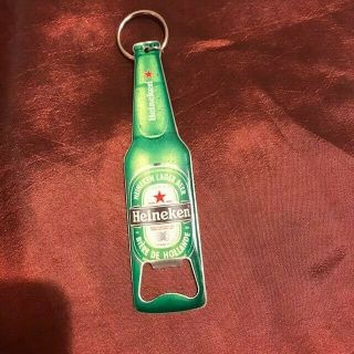 Rare Heineken Beer Keychain Bottle Opener (4 3/4 " Long)