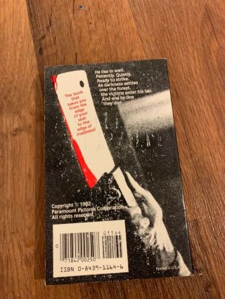Friday the 13th Part 3 3 - D paperback 1982 Michael Avallone Horror RARE 3D 4