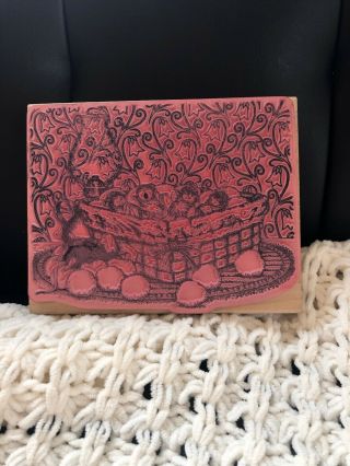 House Mouse Basket Full Of Dreams RARE Stamp 2