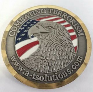 Rare A - T Solutions Inc.  Combating Terrorism Contractor Challenge Coin
