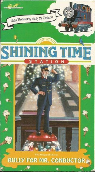 Vintage Rare Thomas Train Shining Time Station Bully For Mr Conductor Vhs Video