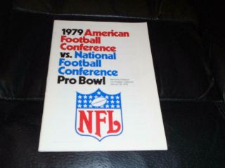 Rare 1979 Nfl Pro Bowl Football Media Guide Bradshaw Staubach Payton Ex -