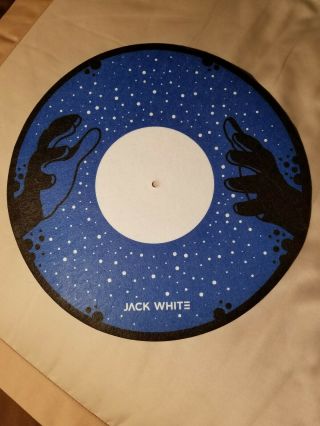 Rare Jack White Slip Mat Slipmat From 2018 Tour White Stripes Third Man Records