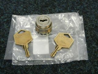 Rare Snap On Kz211 Brass Hexagon Key Tool Box Barrel Lock.