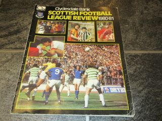 Scottish Football League Review 1980 - 81,  Rare 1st Issue