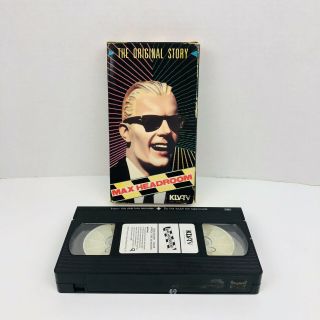 Max Headroom: The Story Vhs Video Tape 1985 Rare Vhs Matt Frewer