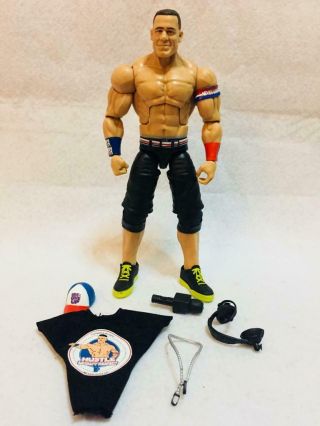 Wwe Mattel Elite Series 50 John Cena Cap & T - Shirt Wrestling Action Figure Rare