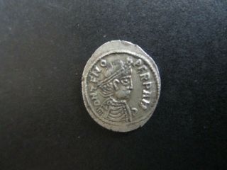 Odoacer In Name Of Zeno.  476 - 493 Ad.  Silver Half Siliqua.  High Silver.  Rare