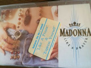 Madonna.  Like A Prayer - - 1989 Australian Cassette W/ Rare Hype Sticker