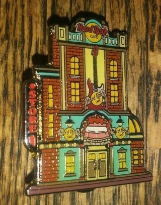 Hard Rock Cafe Hrc Corner Store Brick Building Cadillac Guitar Pin Rare /le