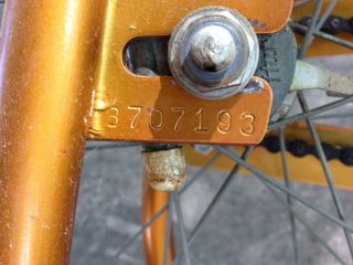 RARE Vtg.  1966 SCHWINN Gold Chrome Stationary Bike Huret Speedo Collector USA 3