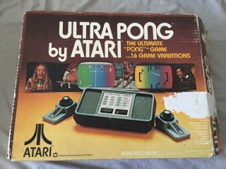 Atari Ultra Pong Cib Model No.  C - 402 (s) Rare Complete