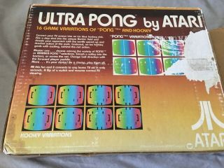 Atari Ultra Pong CIB Model no.  C - 402 (s) Rare complete 4