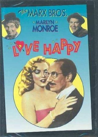 Love Happy - Max Brothers - Marilyn Monroe - (dvd,  2004) - Oop/rare - W/insert -