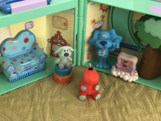 Blues Clues Room Playset House Toy Set Rare Htf Mattel